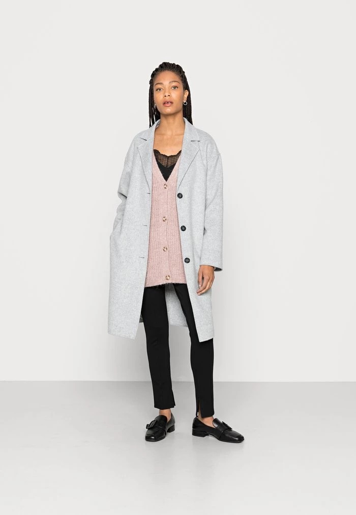 Cardigan ANNA FIELD Anna Field Long Cardigan With Pocket Rose Femme | ZVQ-2931058